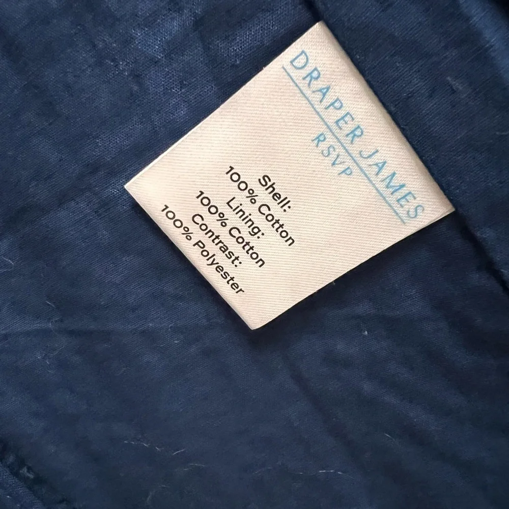 DRAPER JAMES RSVP Women’s Blue Textured Blazer - Size XS - Picture 6 of 9